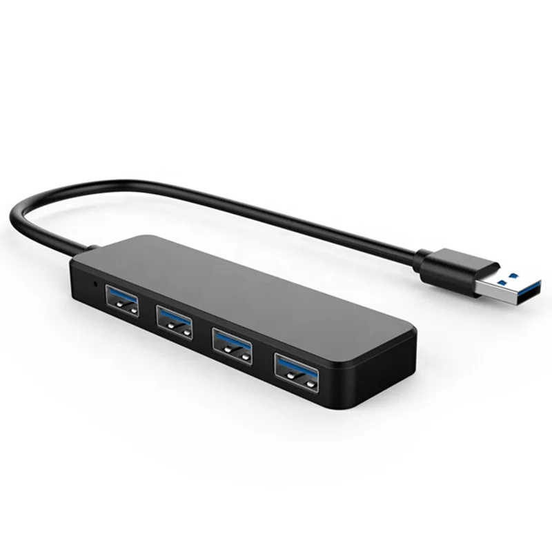 
Hot Selling 4 Port USB 3 0 Hub High Speed Hub Multi Splitter Expansion Mini Hub Black OEM Type 