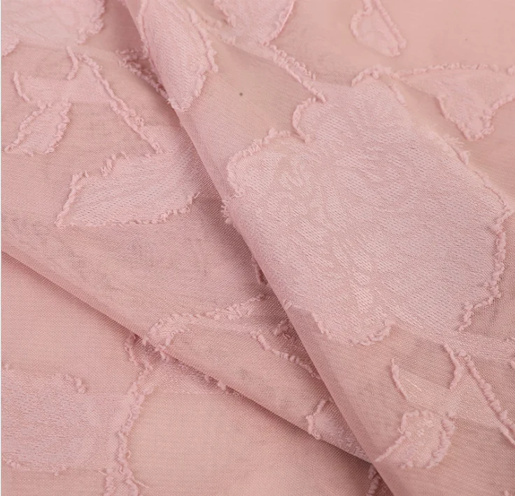 Fashion Design  Polyester Chiffon Fresh Cut Flower Chiffon Fabric for Lady Dress