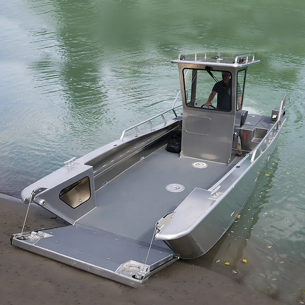 2023 Allsealion 22ft luxury  well craft barge sailing aluminum  work boat landing craft for sale