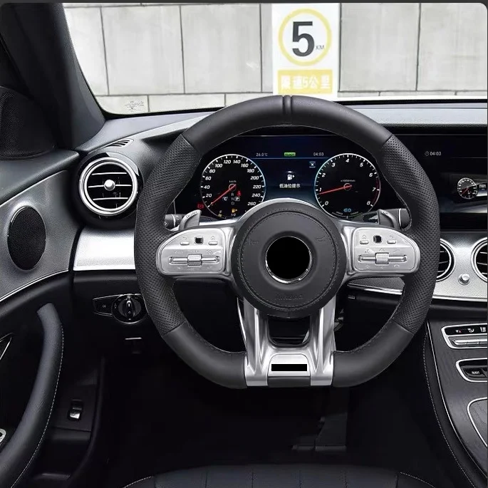 Mercedes Benz W222 руль из углеродного волокна под заказ A1 спортивный Лидер продаж кожа Napa черный для картонная коробка Mb