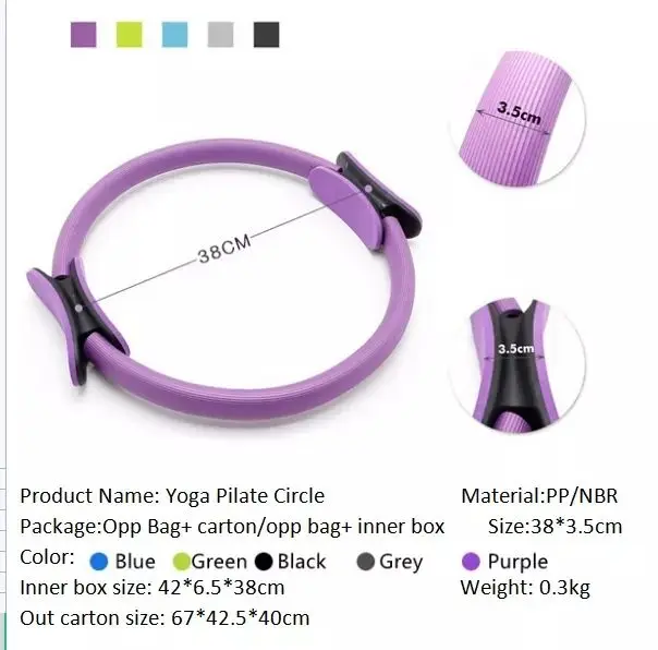 Fitness Accessories Yoga Magic Circle Pilates Ring Double Handle Magic Yoga Pilates Circle Yoga Pilates Ring