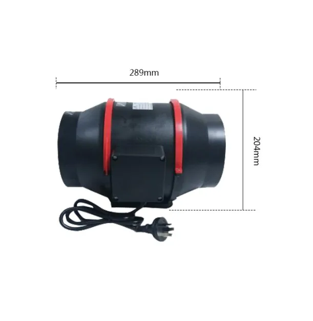 Высококачественная парниковая 150 мм смешанного потока пластиковая парниковая вентилятор вытяжной вентилятор