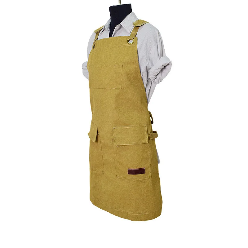 Japanese wear-resistant apron, custom printing, horticulturist, handcrafted craftsman, painted canvas, waterproof for men