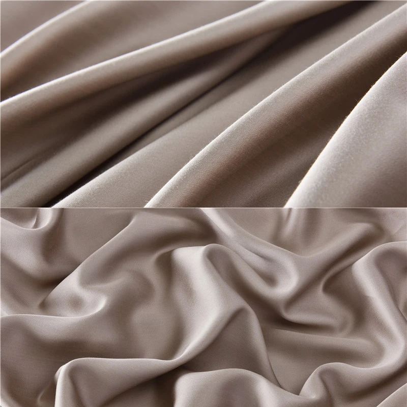 100% Bamboo fiber dyed fabric 60*60S satin 300TC for home bedding flat sheet