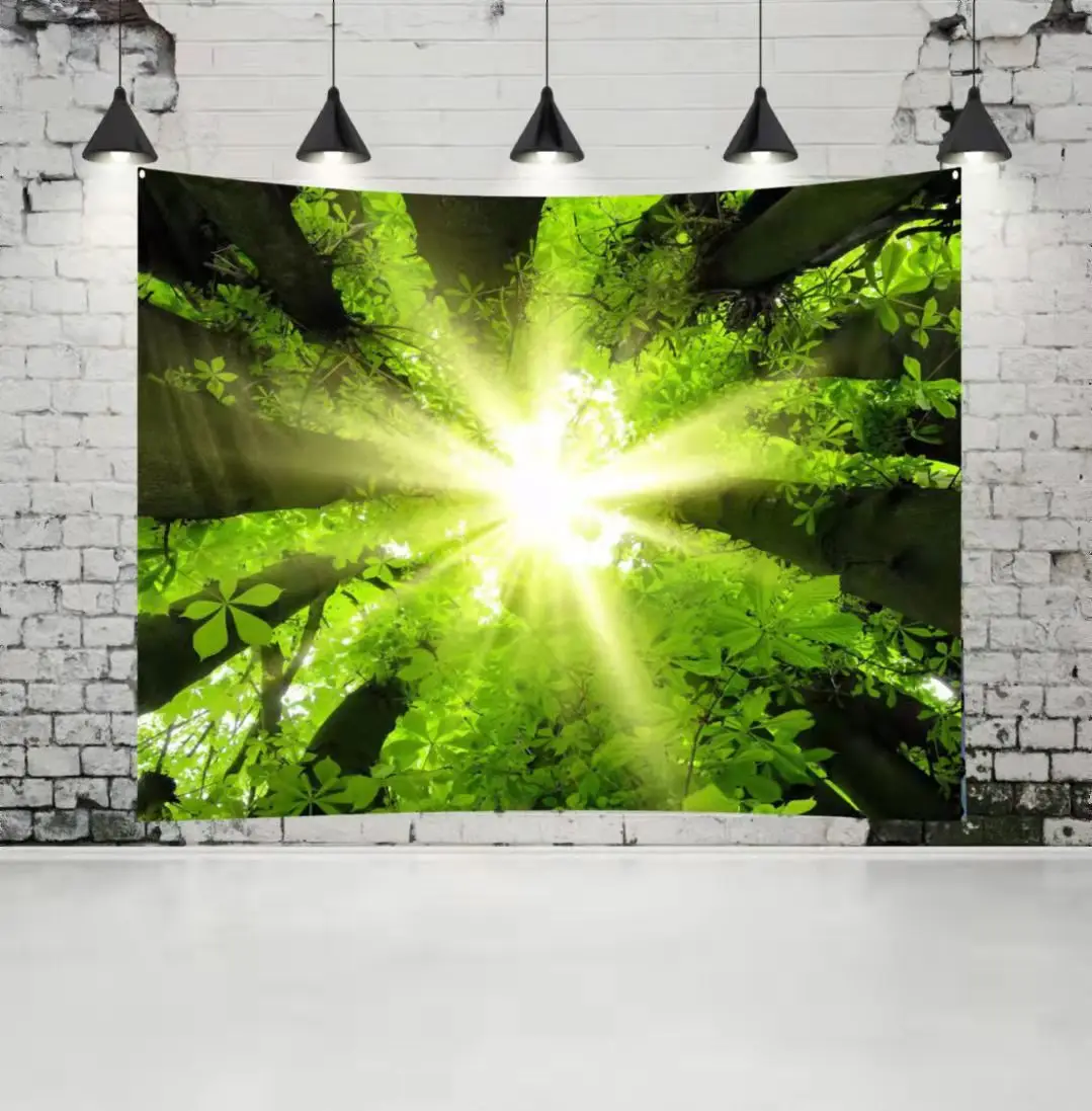 Home Decor Printing Wall Hanging Tapestries Modern Customized Logo Cotton 3D Print Low MOQ Tapestry