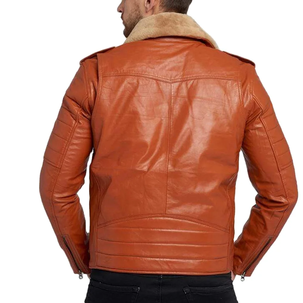 Wholesale Latest Design Genuine Leather Jacket For Men