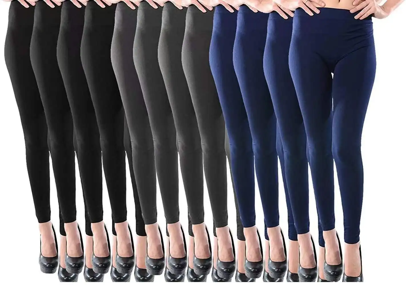 Non See Through Womens Fashion High Waist Super Soft Workout Leggings Tummy Control Seamless Leggings for Women