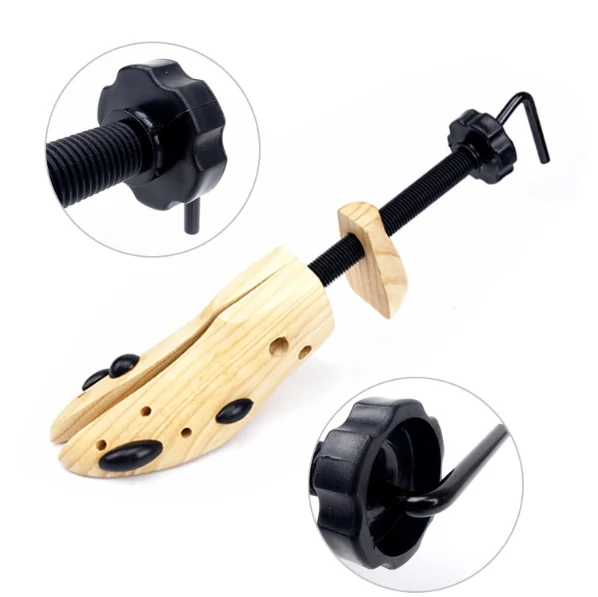 Custom Logo Cheap High Quality Adult Heels Spring Adjustable Wooden Pine Big Shoe Tree For Women Shoe Expander Stretcher