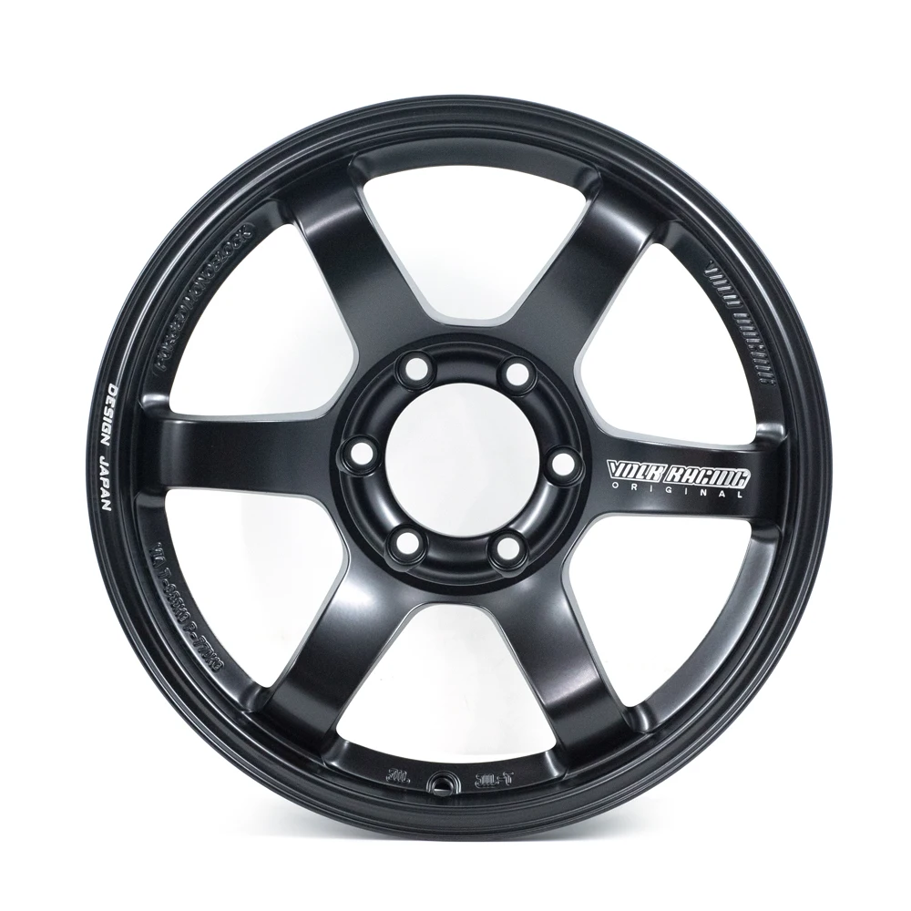 DX144 Factory price aluminum 6X139.7 18 inch matt black multi spoke alloy wheels for passenger cars