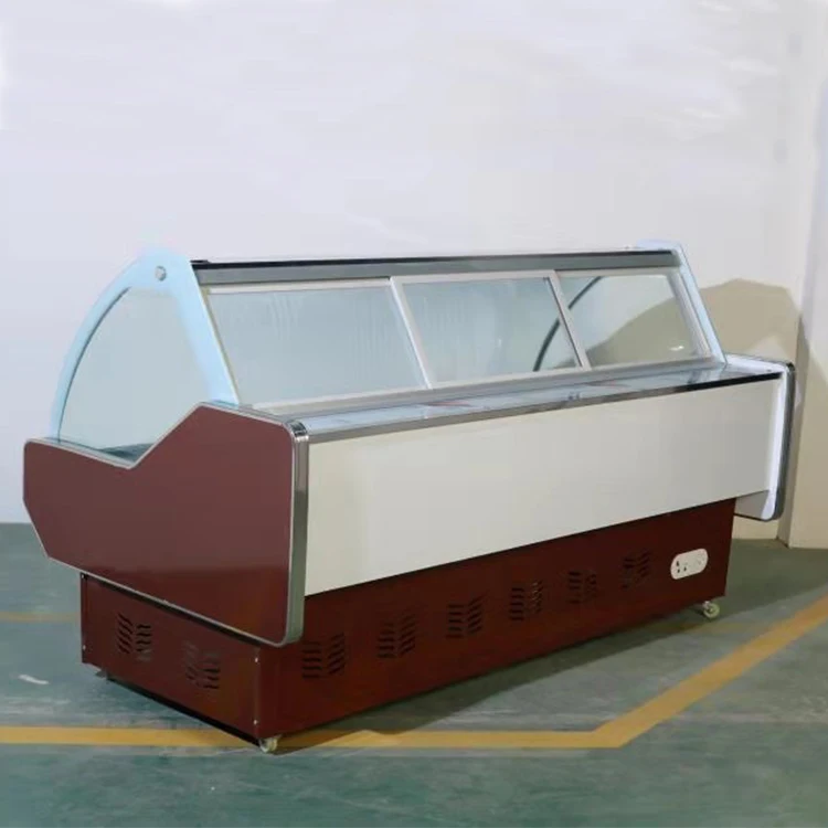 Commercial Cooler Meat Display Chiller Food Fridge Series Deli Service Fish Display Refrigerator