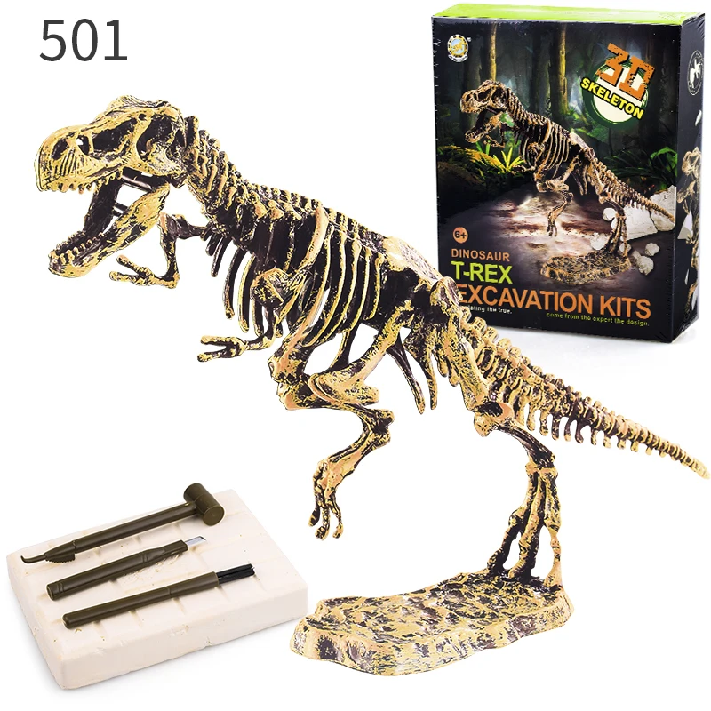
Plastic Skeleton dinosaur bone excavation toys children dinosfossil excavation toys children archaeology dinosaurs education 