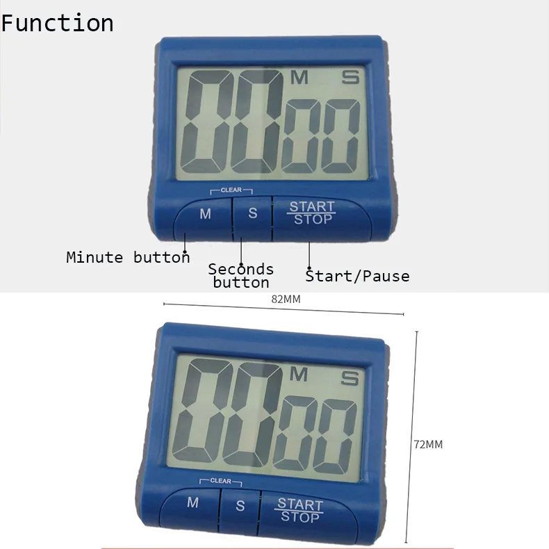 Wholesale OEM Multifunctional Kitchen Timers Large Screen Digital Laboratory Countdown Reminders Stopwatches Electronic Timers