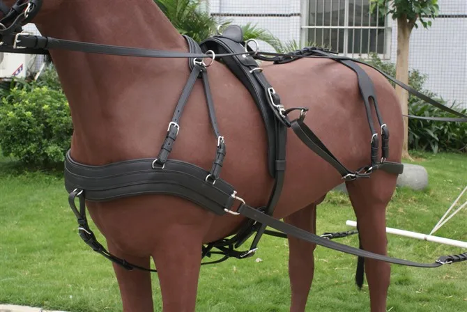 PVC Horse Harness Marathon Horse Carriage Saddle Cart