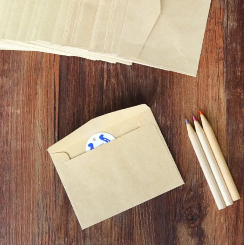 Good Selling Custom Packaging Kraft Craft Paper Wedding Invitations With C5 Envelope
