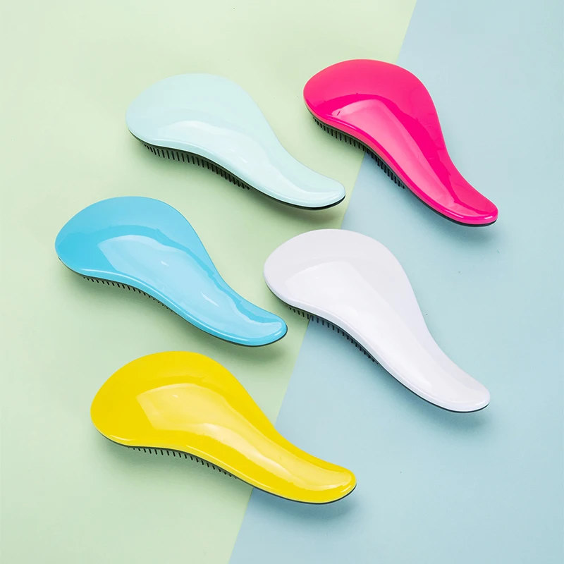 TT Handle Comb Anti-static Massage Hair Brush Tangle Detangle Shower Massage Hairbrush Wet Dry Bristles Handle Tangle Curly comb