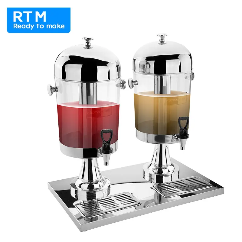 Thickening 201 Stainless Steel   8L Beverage Soda Juicer Dispenser Wholesale for Hotels Restaurants for Processing Juice Drinks