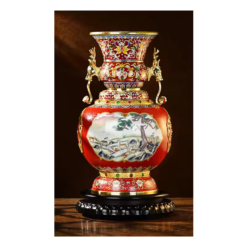 Ваза перегородчатая медная проволочная эмаль для украшения дома бизнес-подарки поделки