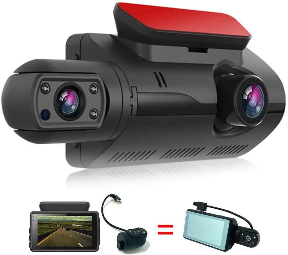 Driving recorder A68 dual lens front dash cam and rear dual recording IPS screen with WiFi version HD night vision dash cam