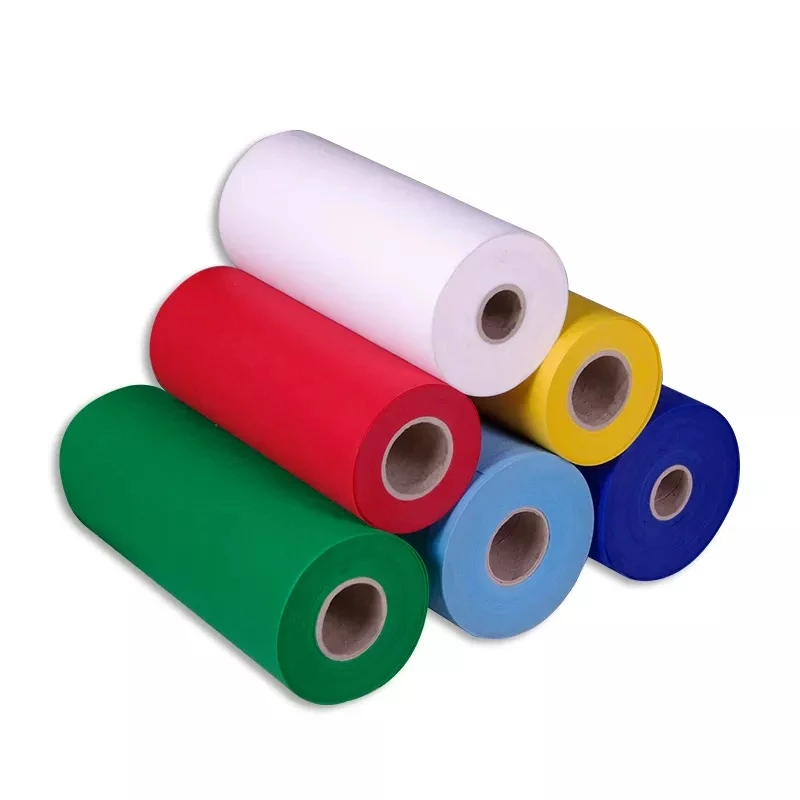 Factory custom pp nonwoven table cover  cloth roll restaurant table nonwovenflorals fabrics for curtains