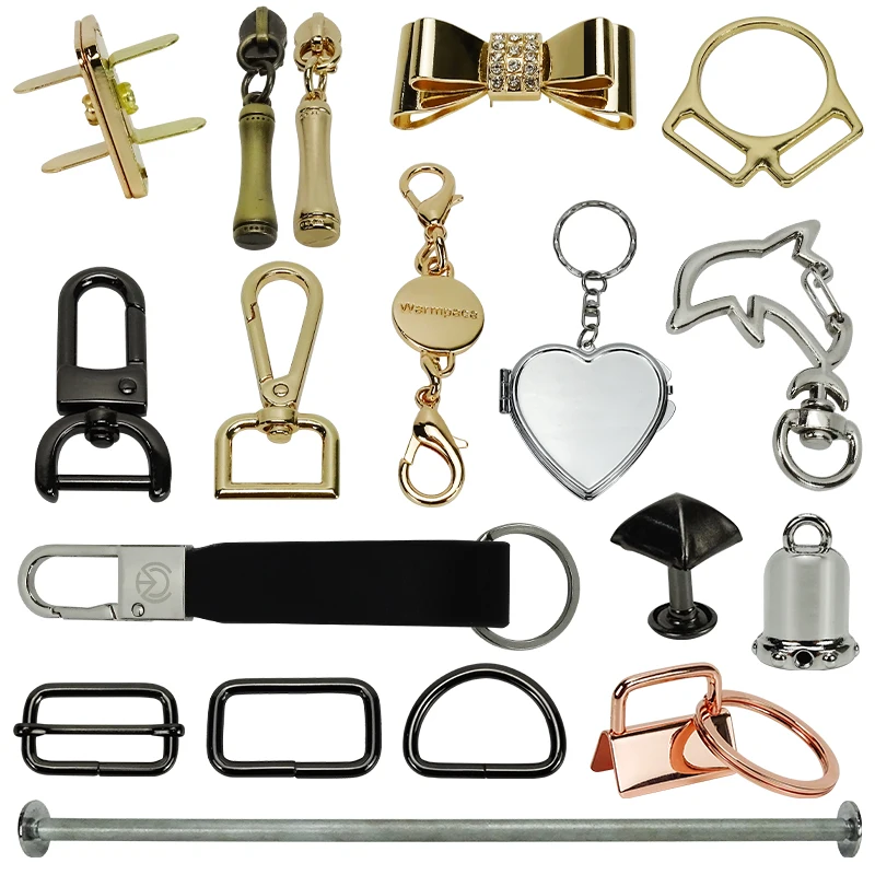 Luggage hardware accessories Zinc alloy gun color 1 inch plate buckle key chain bag shoulder belt buckle