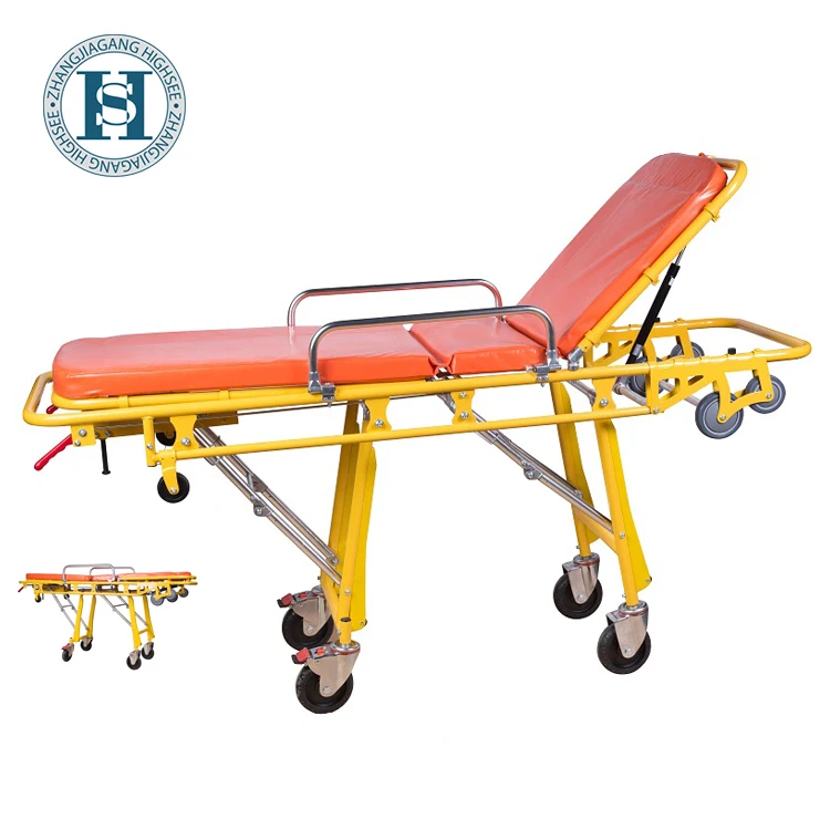 
2020 New hospital transport ambulance patient stretcher trolley 