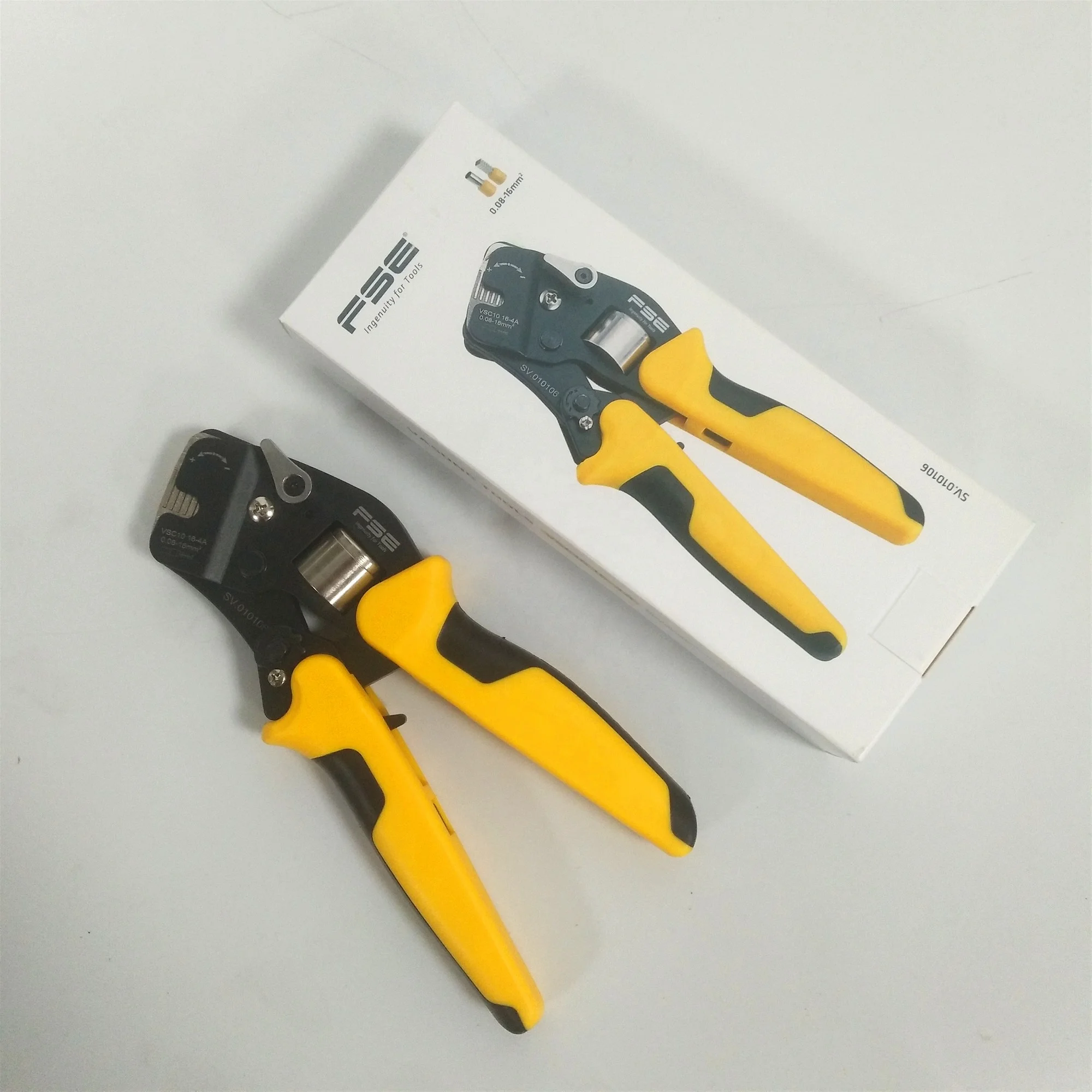 VSC10 16-4A 0.08-16mm2 26-5AWG Hand Crimping Pliers Crimper Tool End Sleeve Connectors Precision Electrical Clamps