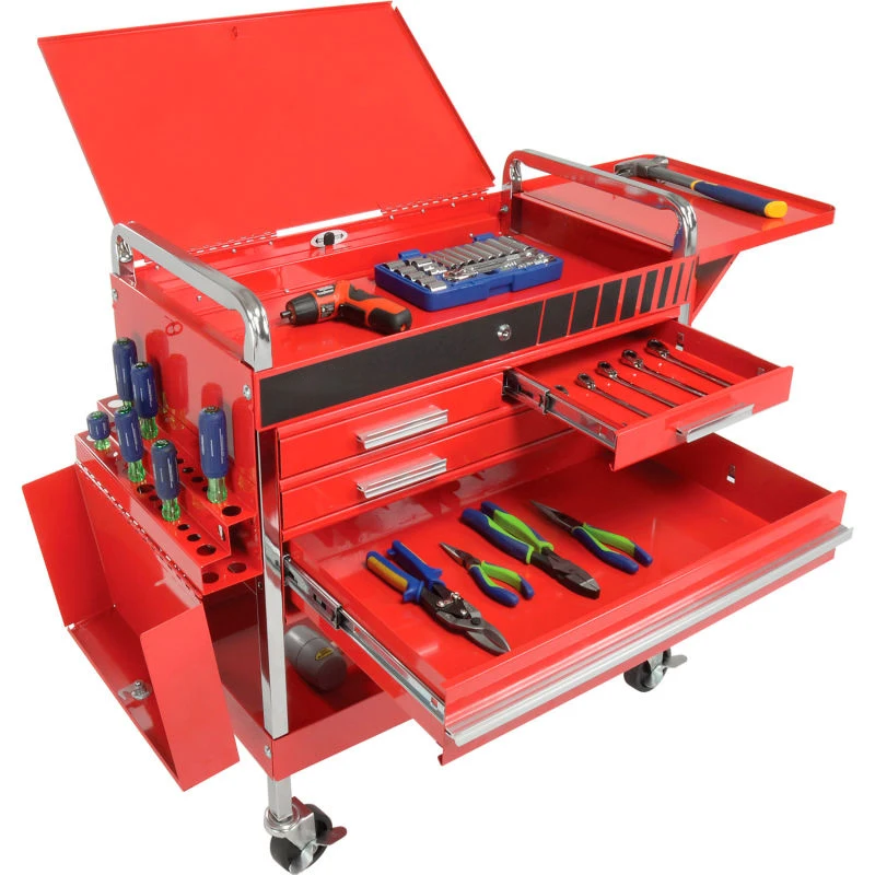 Metal universal wheel office furniture tool cabinet trolley multi purpose tool toolbox cart