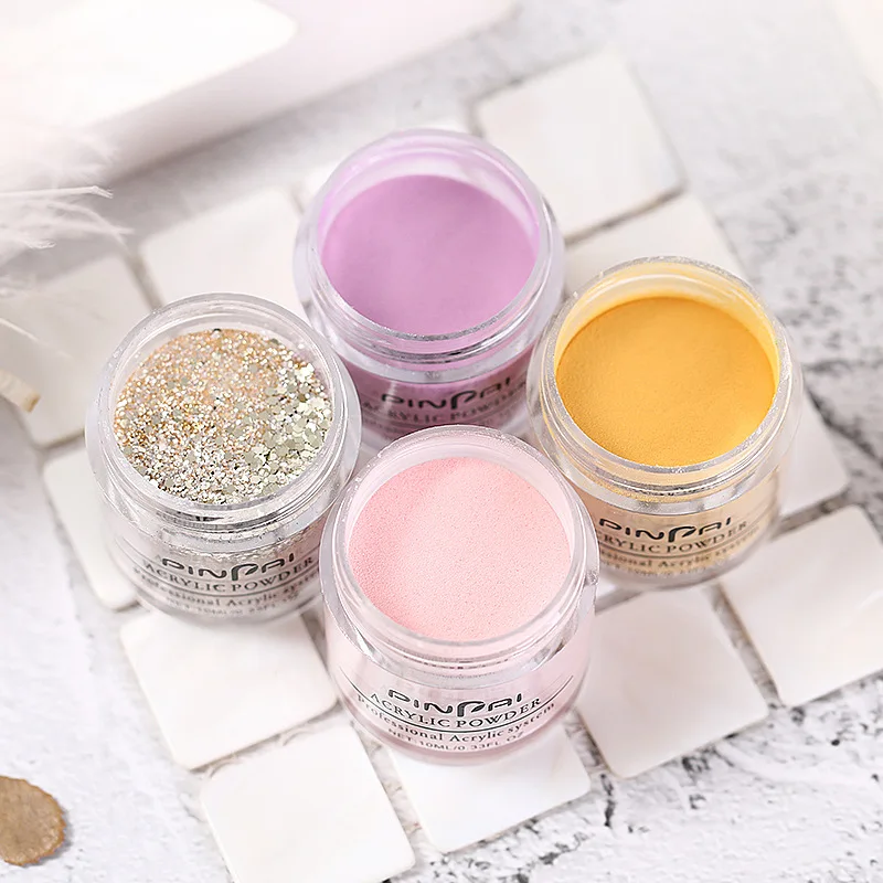 Wholesale 4 in 1 matching dipping powder acrylic and gel nail dip acrylic powder nail supplies acrylic nail dip powder