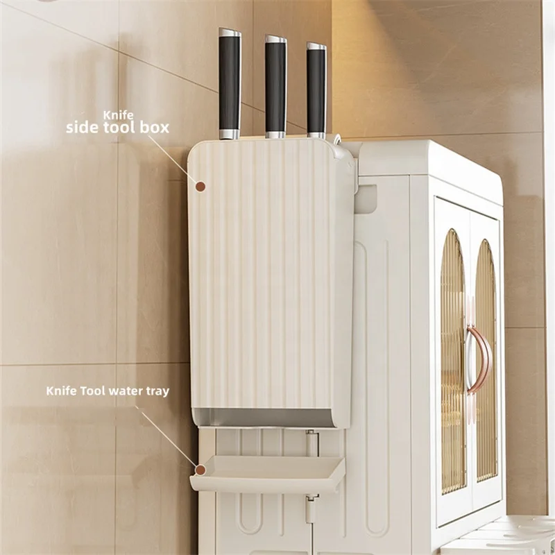 Multilayer spice racks kitchen storage organizer Countertop spoon chopsticks knife holder Foldable seaoning bottle storage box