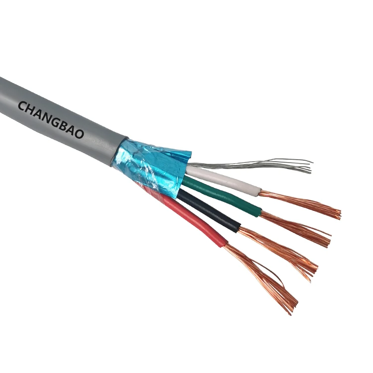 Changbao 12 / 14 / 16 / 18 / 22 AWG Stranded Shielded Unshielded 2C / 4C Security Fire Alarm Cable