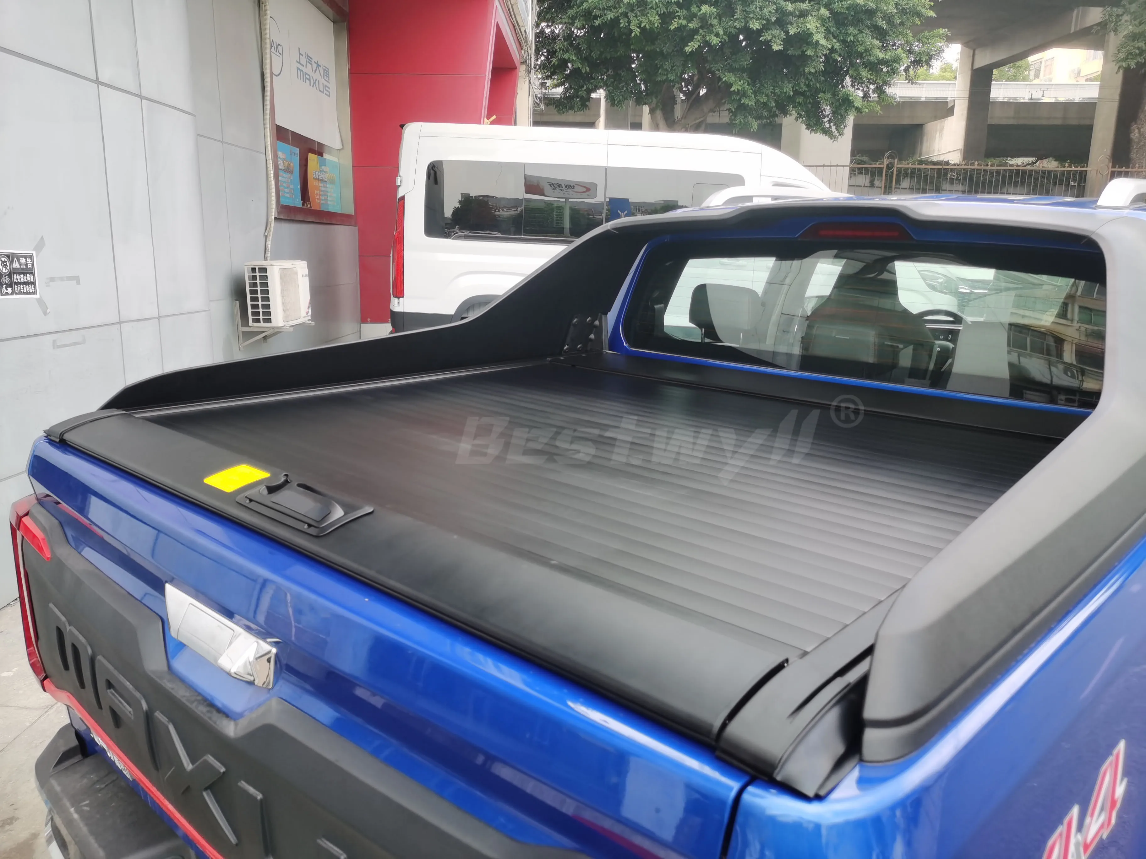 BESTWYLL Accessories Ute Truck Bed Retractable Tray Lid Roller Back Rear Hand Manual Pick Up Tonneau Cover For LDV Maxus T90 F94