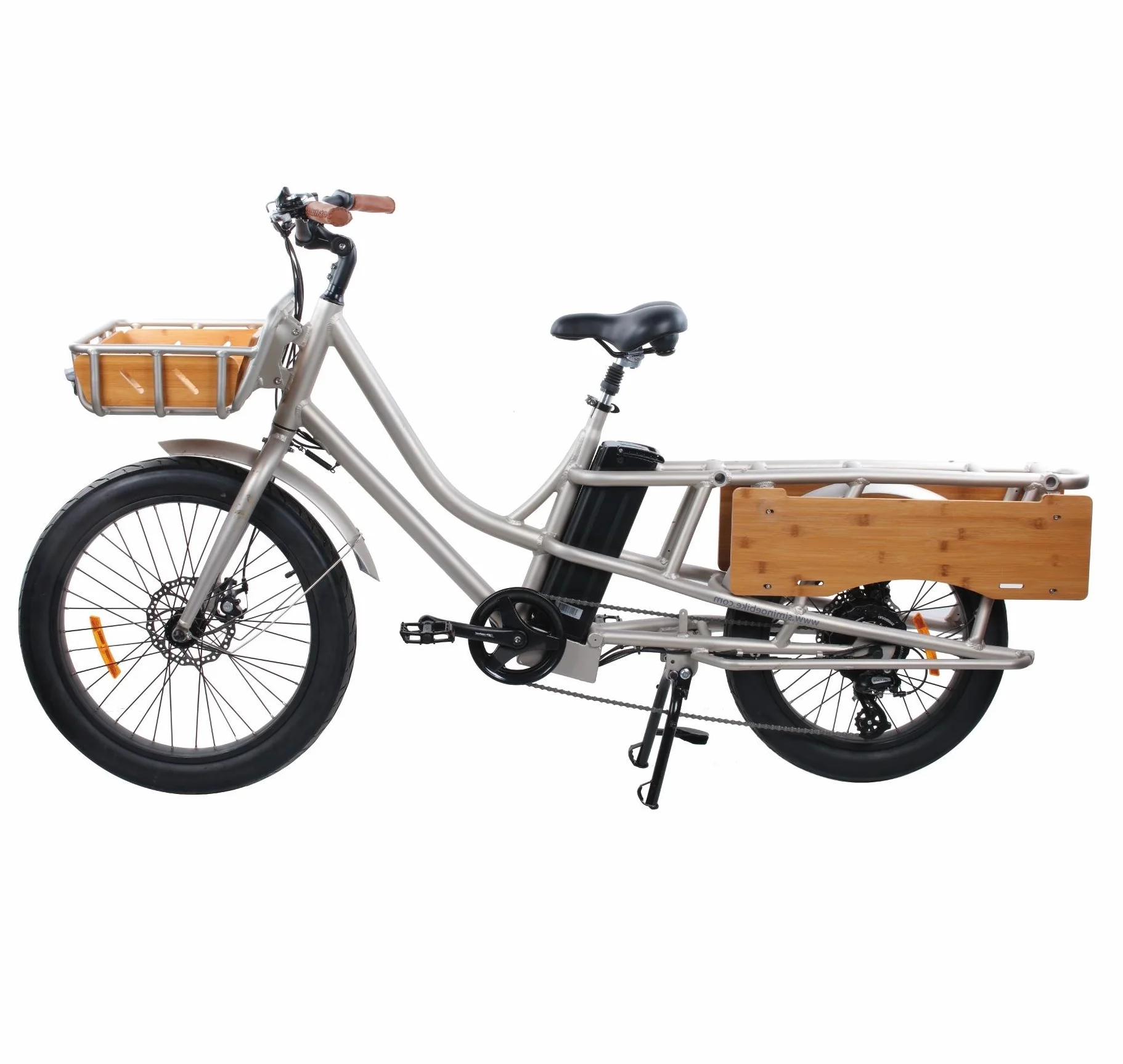2021 new modelCargo bike basket removable electric moped folding rear rack for cargo carry