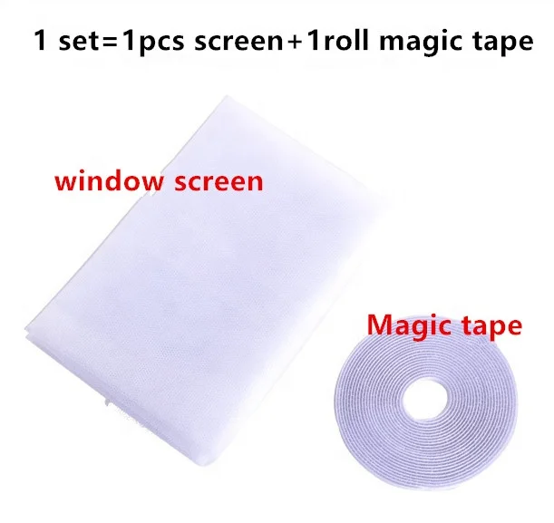 Hot Sale Self-Adhesive Hoop Tape Screen Fly Bug Mosquito Protector Net Mesh Screen Window Curtain Mesh