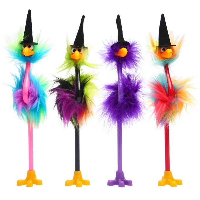 Licheng BP8853A Feather Ball Pen, Personalized Ostrich Feather Fluffy Bird Pen