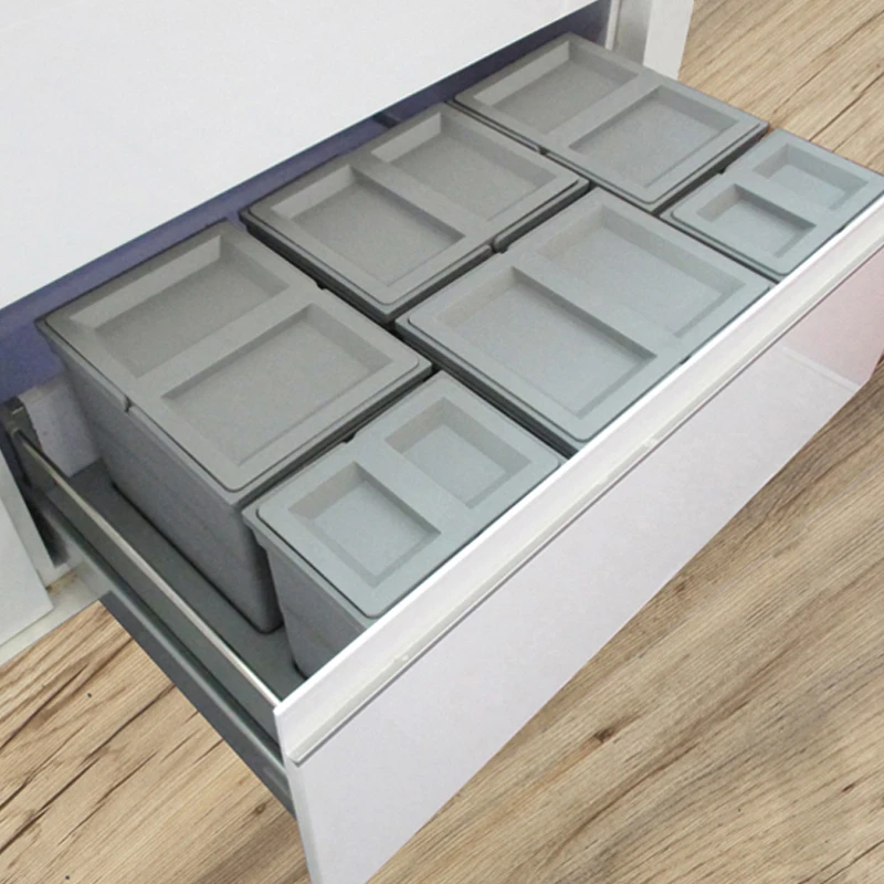 900cabinet drawer storage organizer multifunctional plastic kitchen pull out drawer organizer unit bakset