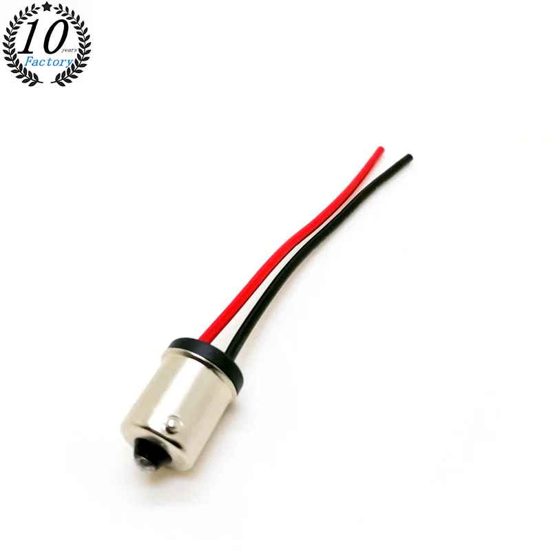 SKYEARTH factory offer LED socket adapter connector T20 1156 male Car LED bulb holder cable pigail harness