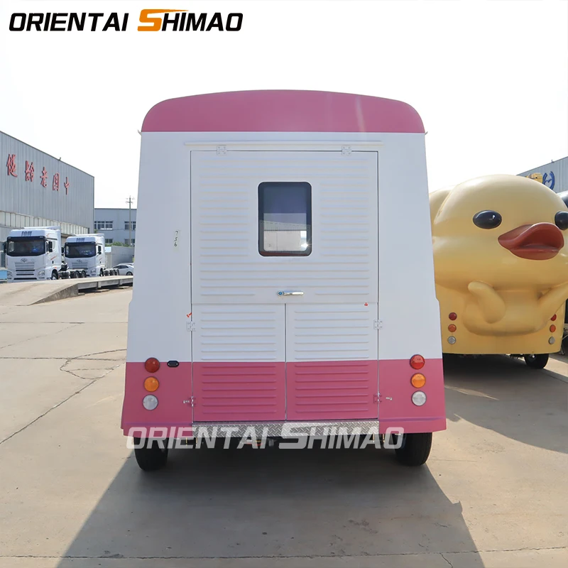 Uk Usa Fully Equipped Pizza Taco Hot Dog Food Truck Ice Cream Mobile Kiosk Concession Retro Electric Food Truck