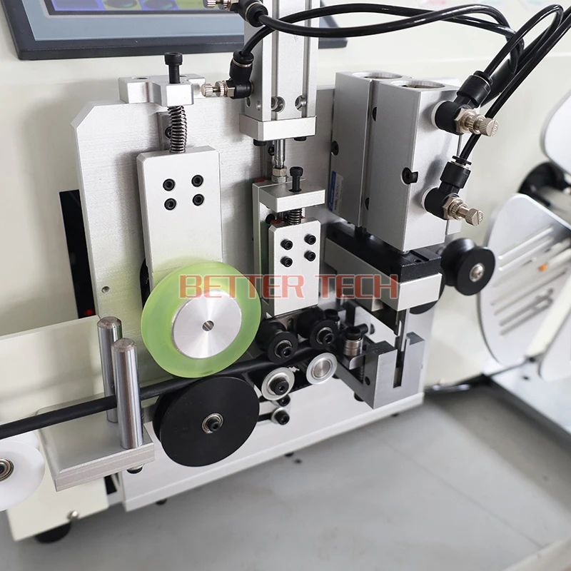 Automatic meter counting flat cable coiling and winding machine