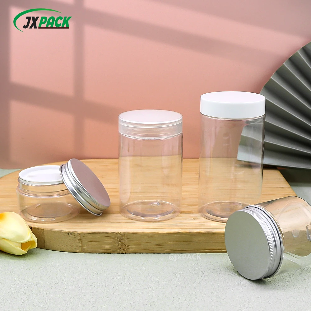 Super Size 50/80/100/120/150/180/200/250/300/400/500 Ml Cosmetic Plastics Plastic Jars For Food Packaging