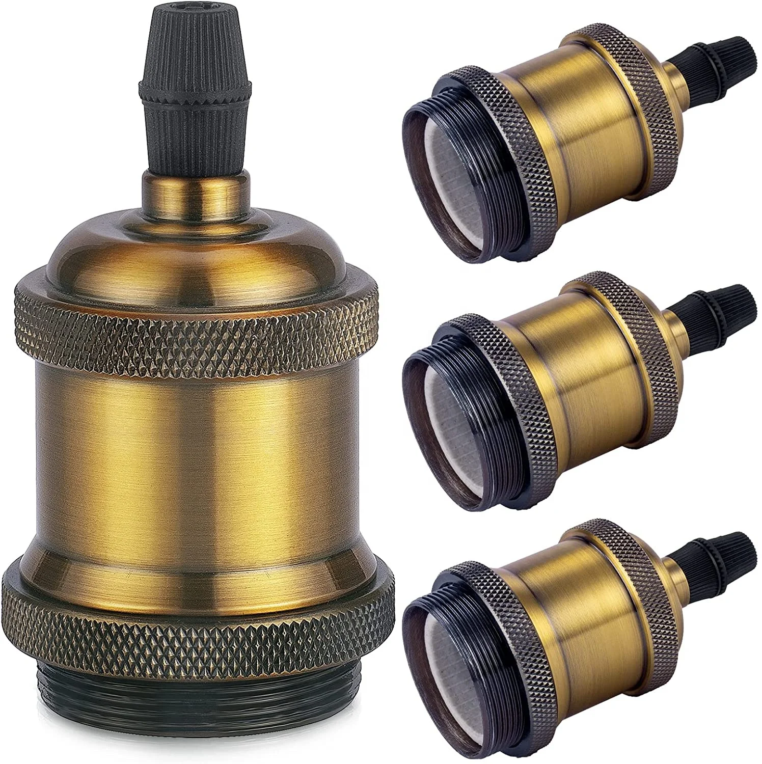 Винтажный подвесной светильник потолочный светодиодный Эдисона патрон для лампы E27 E26 антикварная