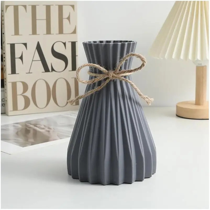 Glass Flowers Vase moderno vaso di fiori ceramic Centerpiece Clear Bag Modern Mini Gold Floor Stand Ceramic Plastic Plain Vases