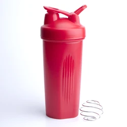 Шейкер, бутылка 304, стальной смешивающий шар, умный логотип на заказ, спортивный протеин, не содержит Бисфенол А, Пластиковый шейкер для воды и спорта