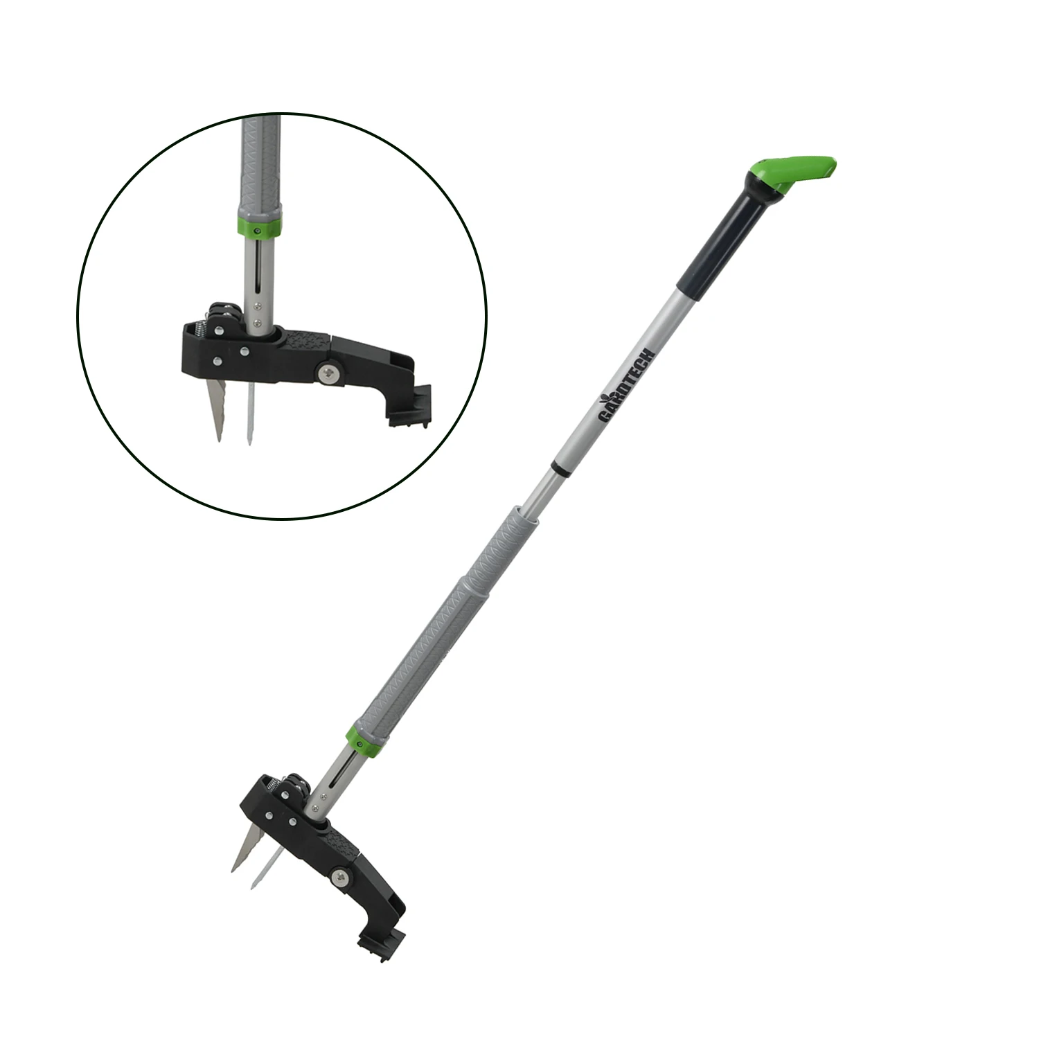 Vertak Detachable Stand Up Weed Puller Lawn Telescopic Long Handle Stand Up Weeder Tool With Foot Pedals