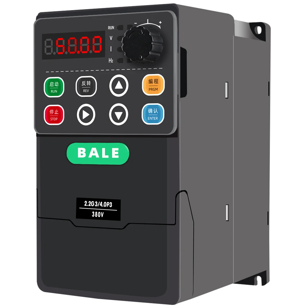 bale Motor inverter Drives 380v AC frequency converter 50Hz 60Hz 3PH 0.75KW for pump and fan