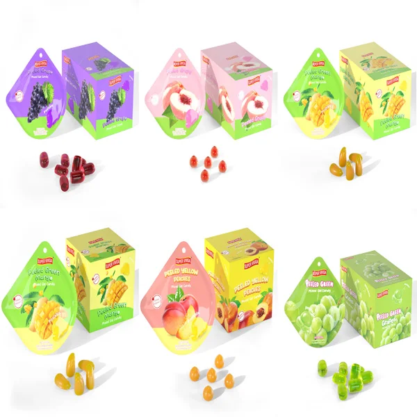 Wholesale Fruit Flavour Sweet Peeling Jelly Gummy Candy