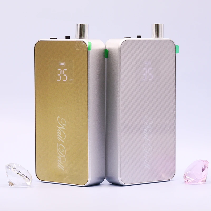 Portable Nail Drill Professional High Quality Manicure Pedicure Polisher Brushless Custom Strong 35000RPM Efile Pink Nail Drill