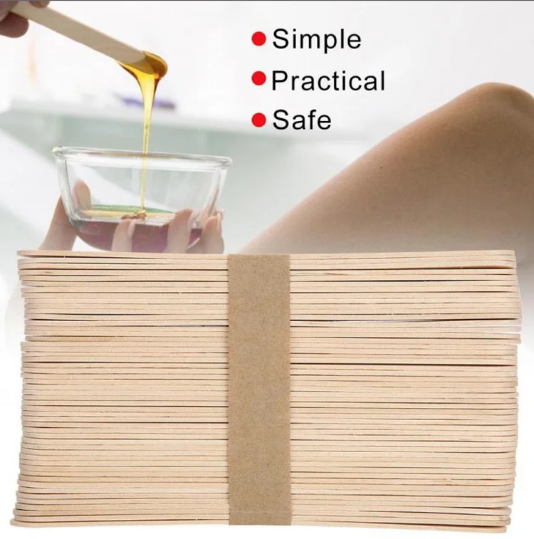 
Wooden bamboo Beauty Wax Hair Removal Stick Depilatory Wax Bikini Stick 