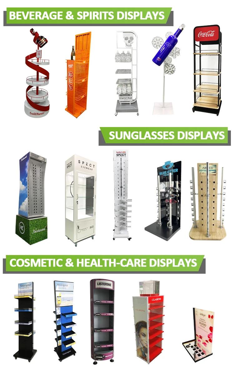 spice jars countertop display stand for pos