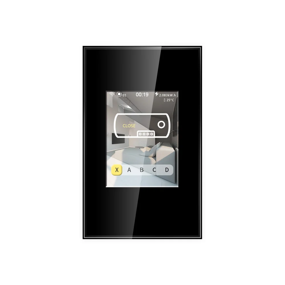 5 functions in one wifi wall water heater switch with Alexa control in smart home automation system