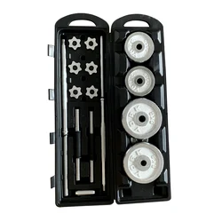 50KG Adjustable Chrome Barbell Dumbbell Set